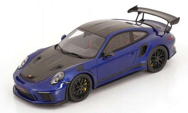 GT Spirit Porsche 911 991 II GT3 RS Weissach Package 2018 Blue 1:18 Limited Edition Resin Model GT526