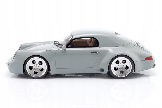 GT Spirit Porsche 911 Strosek Mega 30 Speedster Classic Gray 1:18 Resin Model With Custom  Plates