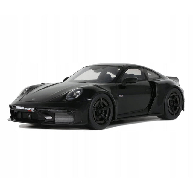 GT Spirit Porsche 911 Turbo Brabus 900 ROCKET-R 2023 Black 1:18 Limited Edition With Custom Plates