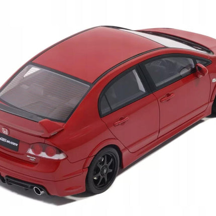 Honda Civic Mugen RR (FD2) 2008 Milano Red Otto Mobile 1:18 OT1019 Diecast Car Model with Custom Plates