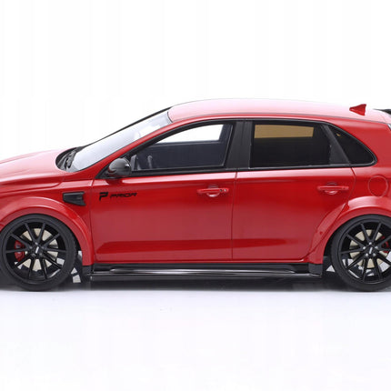 Hyundai Prior Design I30 N 2021 Red 1:18 Otto Resin Model OT1112 Model Custom Plates