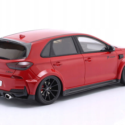 Hyundai Prior Design I30 N 2021 Red 1:18 Otto Resin Model OT1112 Model Custom Plates