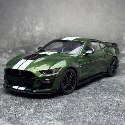 AutoArt Ford Mustang Shelby GT500 Blue 1:18 Diecast Model Car - studio product photo of the scale model