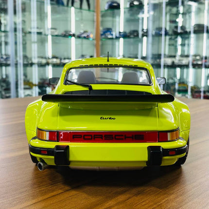 Minichamps Porsche 911 Turbo (1977) 1/12 Diecast Model Light Green - premium collector scale model