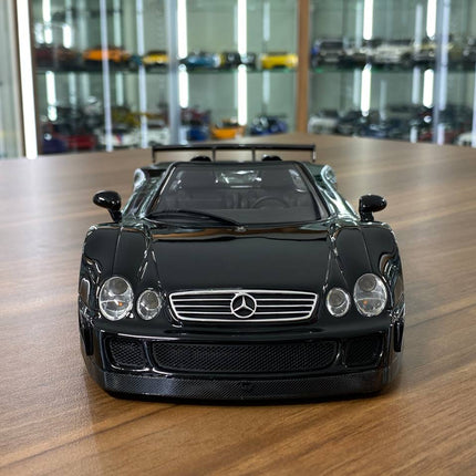 1/18 Resin Mercedes-Benz CLK GTR Black Model Car by GT Spirit - studio product photo of the scale model