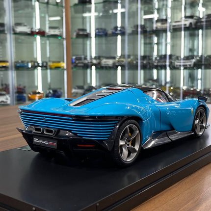 Bburago Ferrari Daytona SP3 1:18 Blue Diecast Model Car - fine detailed model replica