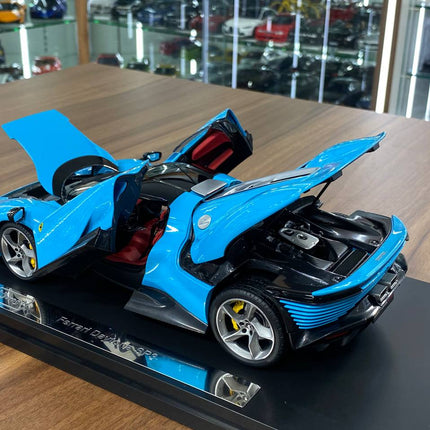 Bburago Ferrari Daytona SP3 1:18 Blue Diecast Model Car - showroom-quality model replica