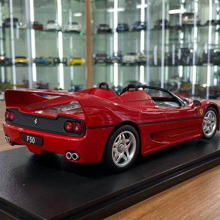 KK Scale 1:18 Ferrari F50 Diecast Model Car Red Silver Wheels - fine detailed model replica