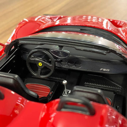 KK Scale 1:18 Ferrari F50 Diecast Model Car Red Silver Wheels - collector edition scale model