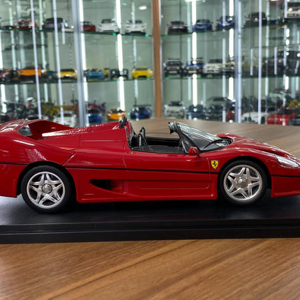 KK Scale 1:18 Ferrari F50 Diecast Model Car Red Silver Wheels - collectible scale model car