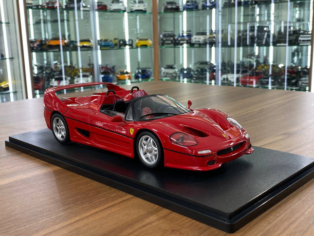 KK Scale 1:18 Ferrari F50 Diecast Model Car Red Silver Wheels - detailed collector display model