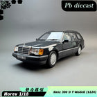 Norev Mercedes-Benz S124 300D T- 1990 Black 1:18 Diecast Model Car - detailed collector display model