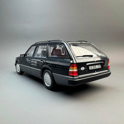 Norev Mercedes-Benz S124 300D T- 1990 Black 1:18 Diecast Model Car - fine detailed model replica