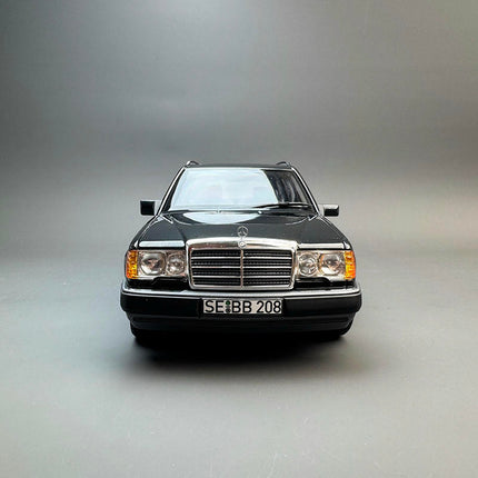 Norev Mercedes-Benz S124 300D T- 1990 Black 1:18 Diecast Model Car - premium collector scale model
