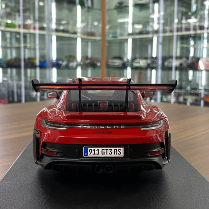 1/18 Diecast Porsche 911 (992) GT3 RS 2024 in Guard Red | Solido - premium collector scale model