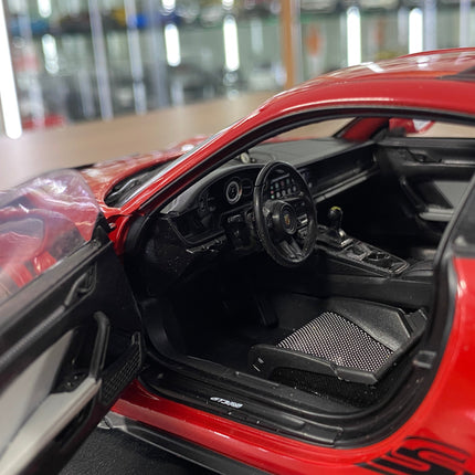 1/18 Diecast Porsche 911 (992) GT3 RS 2024 in Guard Red | Solido - collector edition scale model