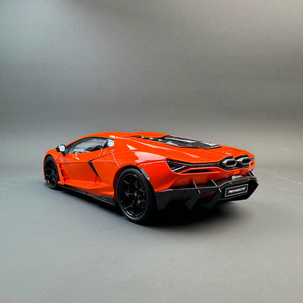 LCD Model The Lamborghini Revuelto in Orange 1:18 Diecast Model Car - premium collector scale model