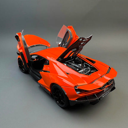 LCD Model The Lamborghini Revuelto in Orange 1:18 Diecast Model Car - detailed die-cast style model