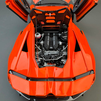 LCD Model The Lamborghini Revuelto in Orange 1:18 Diecast Model Car - collector edition scale model