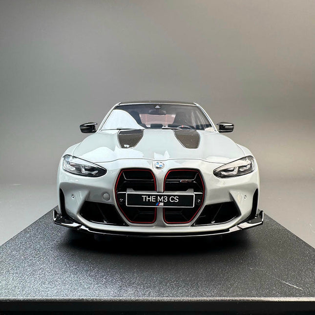 GT Spirit BMW M3 CS Metallic Gray 1:18 Resin Model Car - studio product photo of the scale model