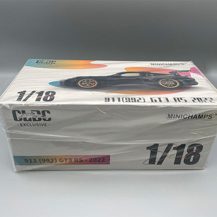 Minichamps Porsche 911 2022 Black 1:18 Diecast Model Car - detailed model car replica