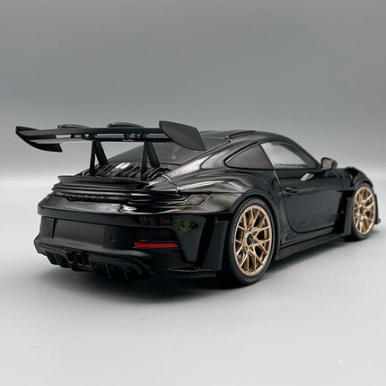 Minichamps Porsche 911 2022 Black 1:18 Diecast Model Car - showroom-quality model replica