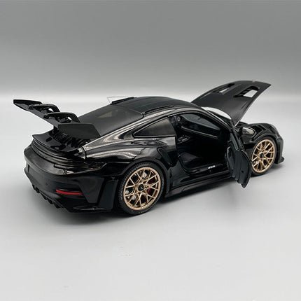 Minichamps Porsche 911 2022 Black 1:18 Diecast Model Car - scale model for display