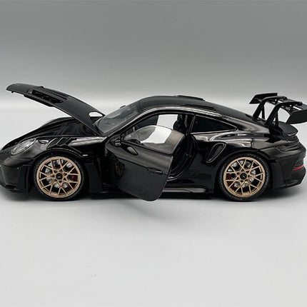 Minichamps Porsche 911 2022 Black 1:18 Diecast Model Car - premium collector scale model