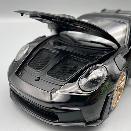 Minichamps Porsche 911 2022 Black 1:18 Diecast Model Car - detailed die-cast style model
