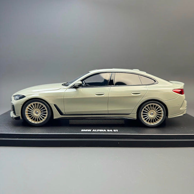 GT Spirit BMW ALPINA B4 Gray 1:18 Resin Model Car - studio product photo of the scale model