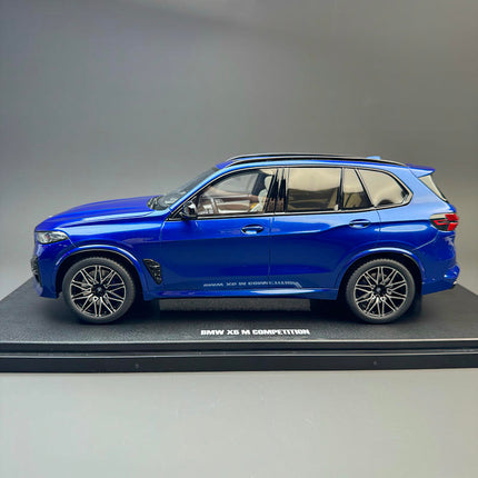 GT Spirit BMW X5M Competition Blue 1:18 Resin Model Car - collectible scale model car
