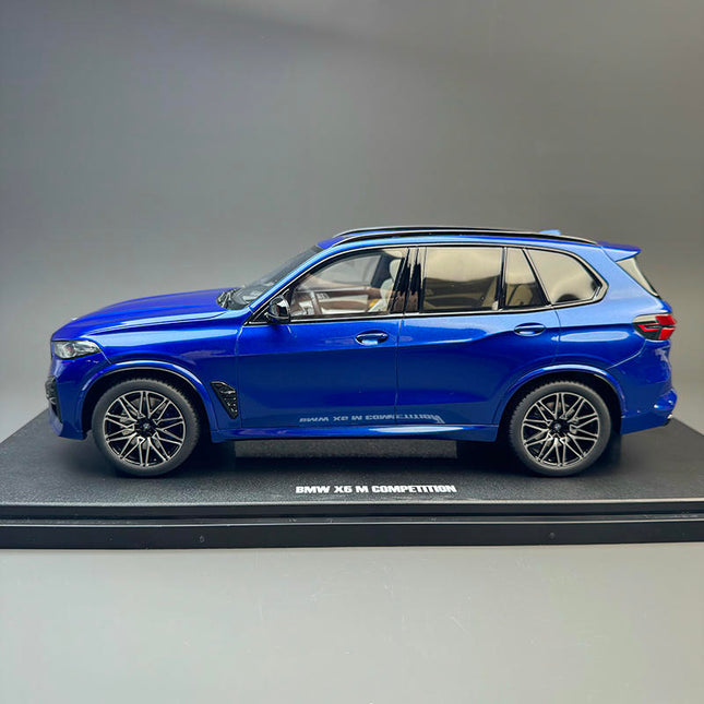 GT Spirit BMW X5M Competition Blue 1:18 Resin Model Car - collectible scale model car