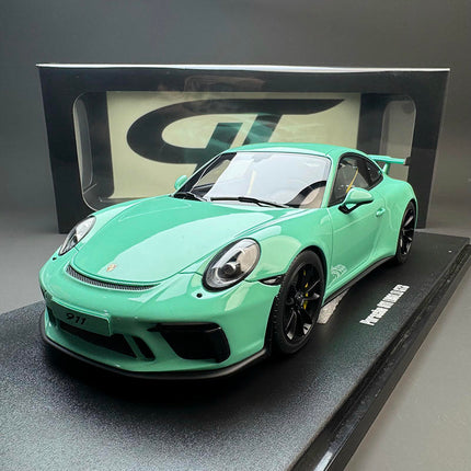 GT Spirit Porsche 911 (991.2) GT3 Tiffany Green 1:18 Resin Model Car - detailed collector display model