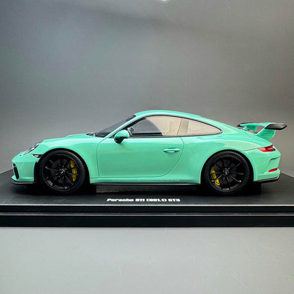 GT Spirit Porsche 911 (991.2) GT3 Tiffany Green 1:18 Resin Model Car - collectible scale model car