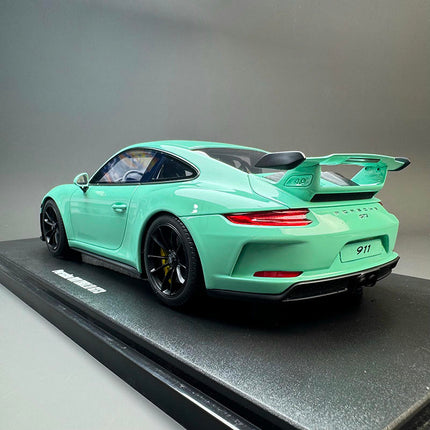 GT Spirit Porsche 911 (991.2) GT3 Tiffany Green 1:18 Resin Model Car - premium collector scale model