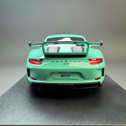 GT Spirit Porsche 911 (991.2) GT3 Tiffany Green 1:18 Resin Model Car - fine detailed model replica