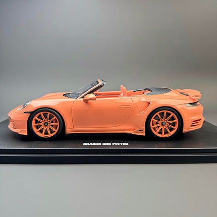 GT Spirit Porsche Brabus 900 Peetch 2024 Pink 1:18 Resin Model Car - studio product photo of the scale model