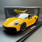 GT Spirit Brabus 911 Turbo S 992 Yellow 1:18 Resin Model Car - detailed collector display model