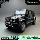 Almost Real Mercedes-Maybach G650 Landaulet 2017 Black 1:18 Diecast Model Car - detailed collector display model