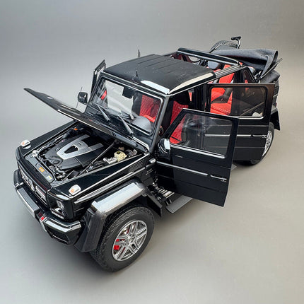 Almost Real Mercedes-Maybach G650 Landaulet 2017 Black 1:18 Diecast Model Car - detailed die-cast style model