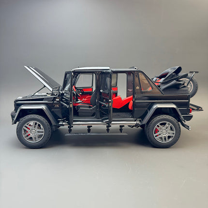 Almost Real Mercedes-Maybach G650 Landaulet 2017 Black 1:18 Diecast Model Car - collector edition scale model
