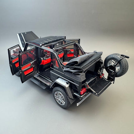Almost Real Mercedes-Maybach G650 Landaulet 2017 Black 1:18 Diecast Model Car - hand-finished display model