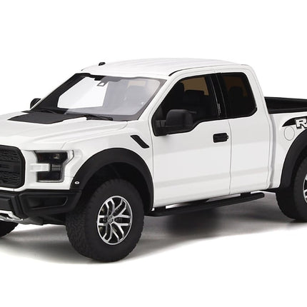 GT Spirit Ford Raptor 1:18 White Diecast Model Car - detailed collector display model