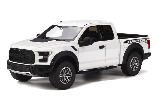 GT Spirit Ford Raptor 1:18 White Diecast Model Car - detailed collector display model