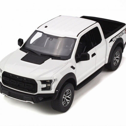 GT Spirit Ford Raptor 1:18 White Diecast Model Car - collectible scale model car
