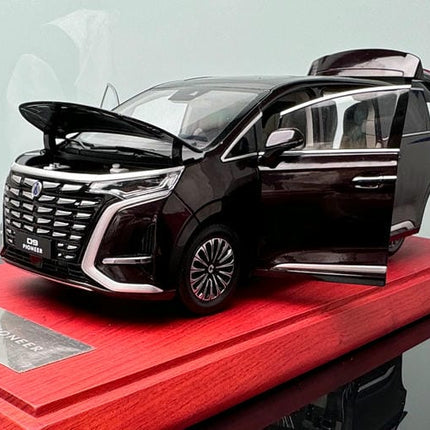 YX Car Model BYD Tengshi D9 MPV Black 1:18 Diecast Model Car - scale model for display