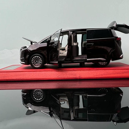 YX Car Model BYD Tengshi D9 MPV Black 1:18 Diecast Model Car - detailed die-cast style model