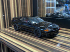 AutoArt Nissan Skyline GT-R R32 Black 1:18 Diecast Model Car - detailed collector display model