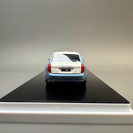 Almost Real Hongqi Guoli Blue 1:64 Diecast Model Car - fine detailed model replica
