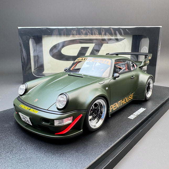 GT Spirit Porsche RWB 964 GT559 Green 1:18 Resin Model Car - detailed collector display model